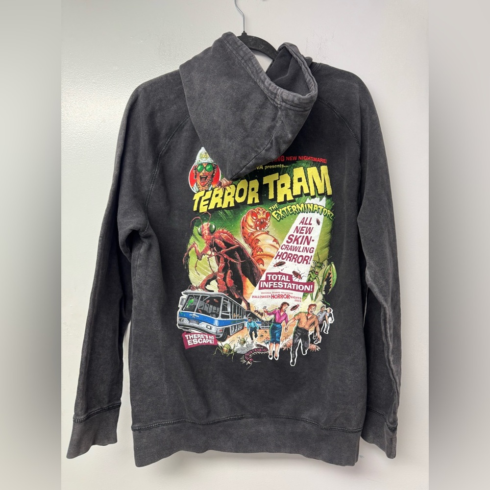 Universal Studios Halloween Horror Nights 2023 Terror Tram Sz M Sweater Hoodie D